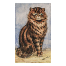 Een Alert Tabby van Louis William Wain