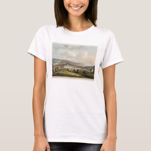 Een algemeen Uitzicht van Bath uit 'Bath geïllustr T-shirt (Voorkant)
