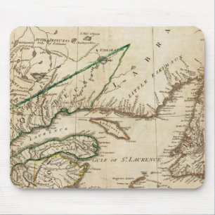 Een algemene kaart van de Noord-Britse kolonies Muismat