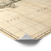 Een algemene kaart van de Zuid-Britse kolonies Poster (Hoek)