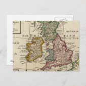 Een algemene kaart van Groot-Brittannië en Ierland (Voorkant / Achterkant)