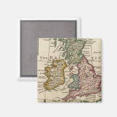 Een algemene kaart van Groot-Brittannië en Ierland Magneet (Voorkant / Achterkant)