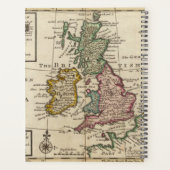 Een algemene kaart van Groot-Brittannië en Ierland Planner (Achterkant)