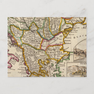 Een algemene kaart van Turkije in Europa