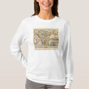 Een algemene kaart van Turkije in Europa T-shirt