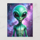 Een alien briefkaart (Voorkant)