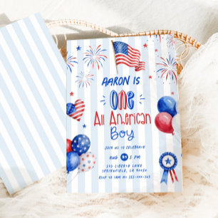 Een All American Boy 1e verjaardag Kaart