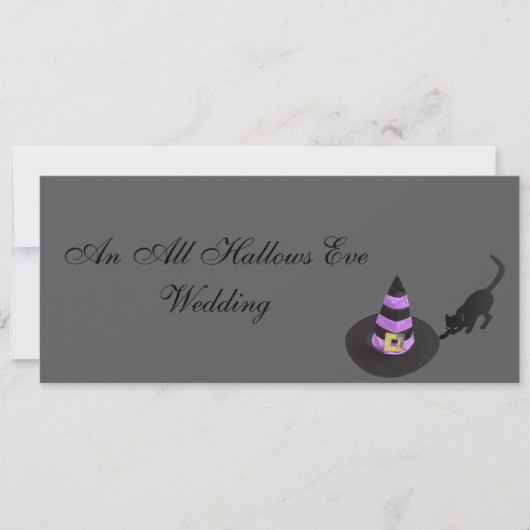 Een All Hallows Eve bruiloft Kaart (Voorkant)