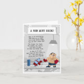 Een alledaags Boxing Wenskaart voor elke keer. Kaart (Gele Bloem)