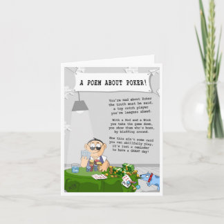 Een alledaags Poker Wenskaart voor elke gelegenhei Kaart