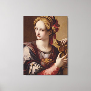 Een allegorische figuur/Michael Tosini Wrapped Canvas Afdruk