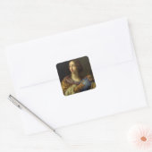 Een allegory van Astronomie Vierkante Sticker (Envelop)
