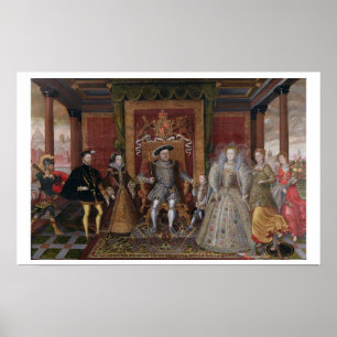 Een allegory van de Opvolging van de Tudor: De fam Poster