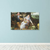 Een Allegory van de Zomer Canvas Afdruk (Insitu (Houten vloer))