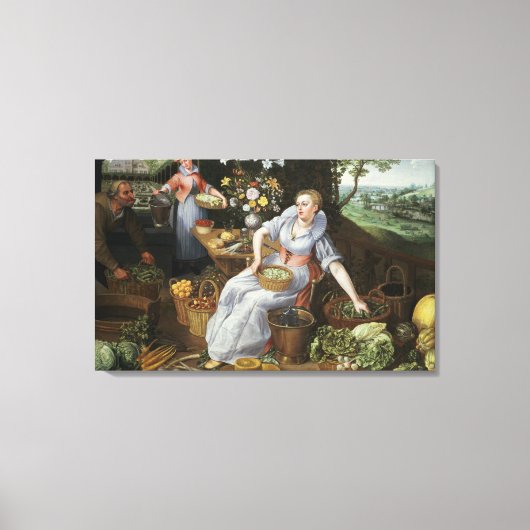 Een Allegory van de Zomer Canvas Afdruk (Voorkant)