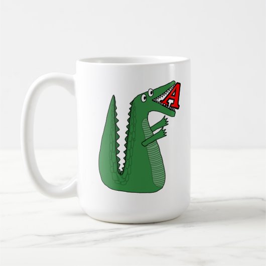 Een Alligator Baby Bodysuit. Leuke dierlijke alp Koffiemok (Links)