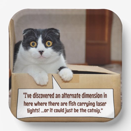 Een alternatieve dimensie papieren bordje (Voorkant)