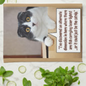 Een alternatieve dimensie theedoek (Gevouwen)