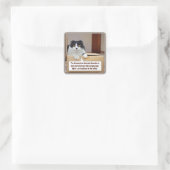 Een alternatieve dimensie vierkante sticker (Tas)