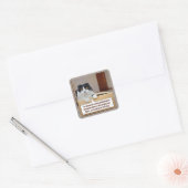 Een alternatieve dimensie vierkante sticker (Envelop)