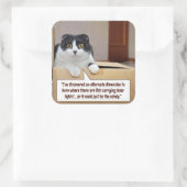 Een alternatieve dimensie vierkante sticker (Tas)