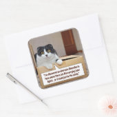 Een alternatieve dimensie vierkante sticker (Envelop)