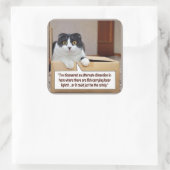 Een alternatieve dimensie vierkante sticker (Tas)
