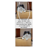 Een alternatieve dimensie wijn cadeautas (Achterkant)