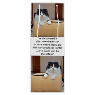 Een alternatieve dimensie wijn cadeautas
