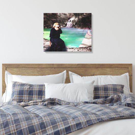 Een alternatieve realiteit 1 canvas afdruk (Insitu (Slaapkamer))