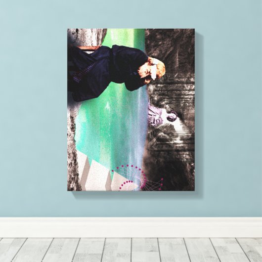 Een alternatieve realiteit 1 canvas afdruk (Insitu (Houten vloer))