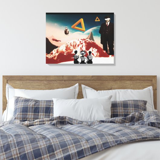 Een alternatieve realiteit 2 canvas afdruk (Insitu (Slaapkamer))