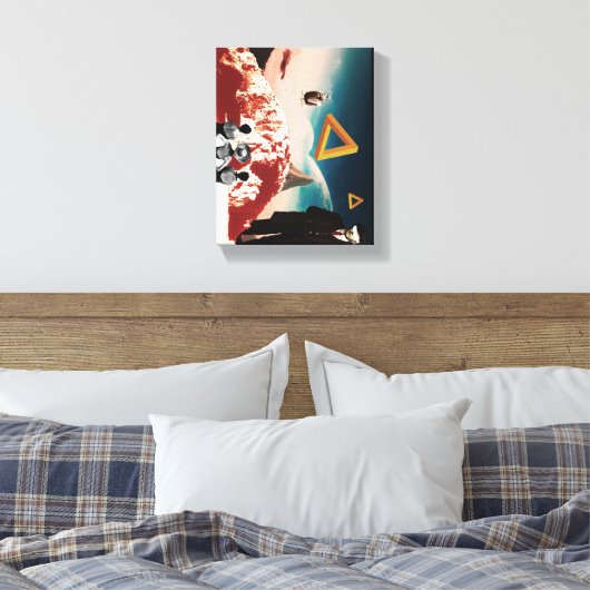 Een alternatieve realiteit 2 canvas afdruk (Insitu (Slaapkamer))
