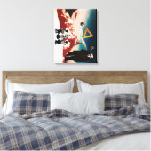 Een alternatieve realiteit 2 canvas afdruk (Insitu (Slaapkamer))