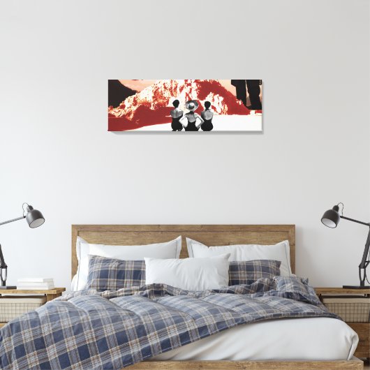 Een alternatieve realiteit 2 canvas afdruk (Insitu (Slaapkamer))