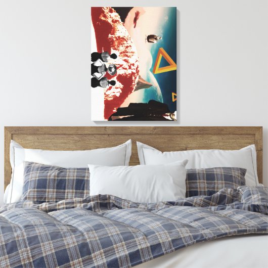 Een alternatieve realiteit 2 canvas afdruk (Insitu (Slaapkamer))