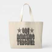 ÉÉN AMAZING LERER. GROTE TOTE BAG (Achterkant)