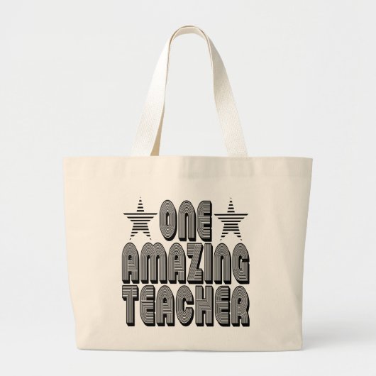 ÉÉN AMAZING LERER. GROTE TOTE BAG (Voorkant)