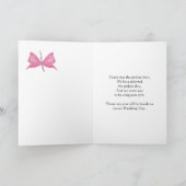 Een ambachtelijk ogende maid of honor uitnodiging (Binnen)