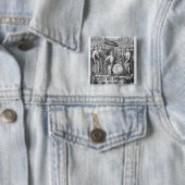 Een ambassade uit Oost-India Vierkante Button 5,1 Cm (In situ)