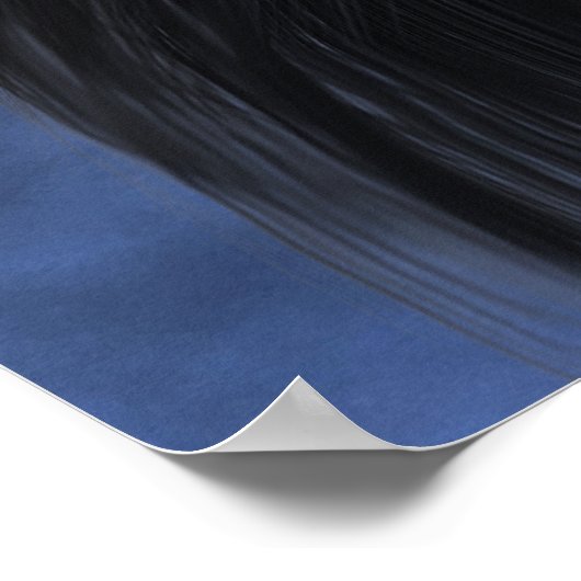 Een Amerikaans blauw portret Poster (Hoek)