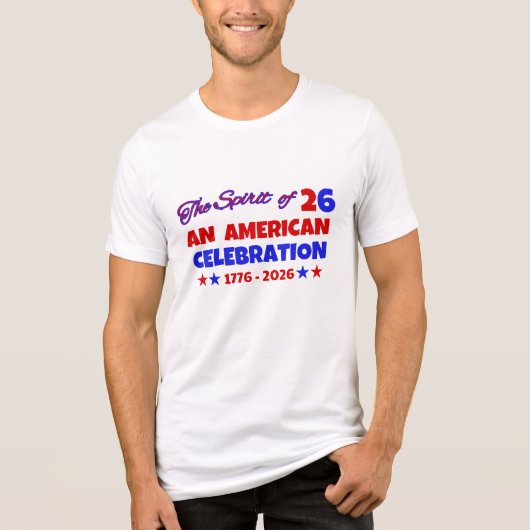 EEN AMERIKAANS FEEST: DE GEEST VAN 26 Tri-Blend SHIRT (Voorkant)