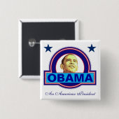 Een Amerikaans President Vierkante Button 5,1 Cm (Voorkant /achterkant)