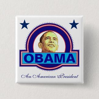 Een Amerikaans President Vierkante Button 5,1 Cm