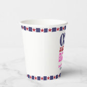 Een Amerikaanse Babe 4 juli 1 Verjaardag Papieren Bekers (Rechts)