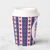 Een Amerikaanse Babe 4 juli 1 Verjaardag Papieren Bekers (Rechts)