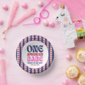 Een Amerikaanse Babe 4 juli 1 Verjaardag Papieren Kommen (Feest)
