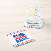 Een Amerikaanse Babe 4 van 1 juli Verjaardag Kartonnen Onderzetters (Insitu)