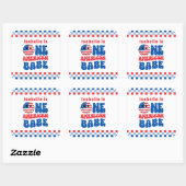 Een Amerikaanse Babe 4 van 1 juli Verjaardag Vierkante Sticker (Vel)