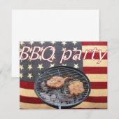 Een Amerikaanse BBQ-partij Kaart (Voorkant / Achterkant)